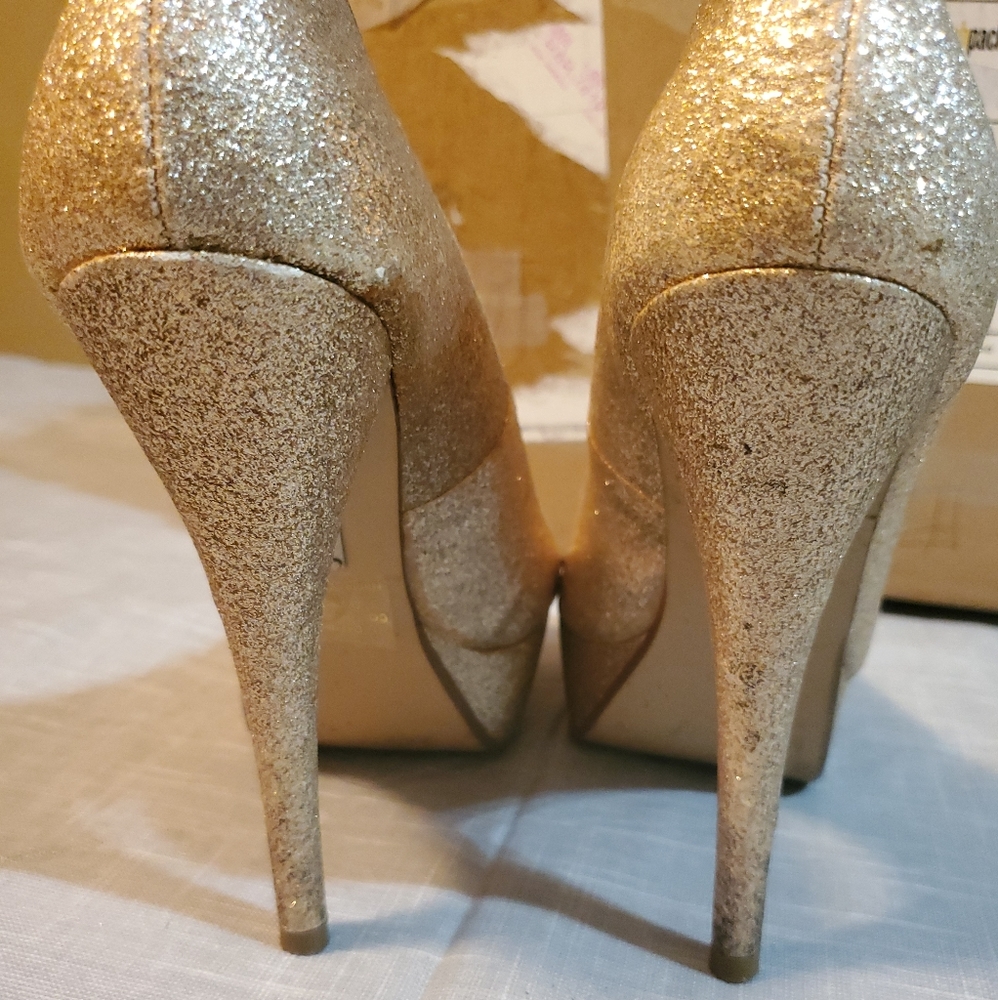 Gold bakers high heels